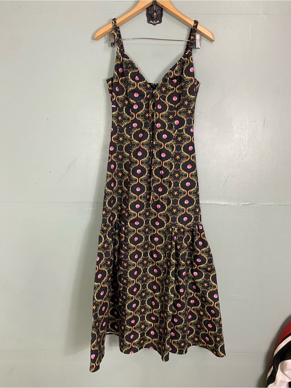 Hill House The Lillie Dress Floral Sea Shell Midi Dress Sundress Medium - Picture 2 of 7